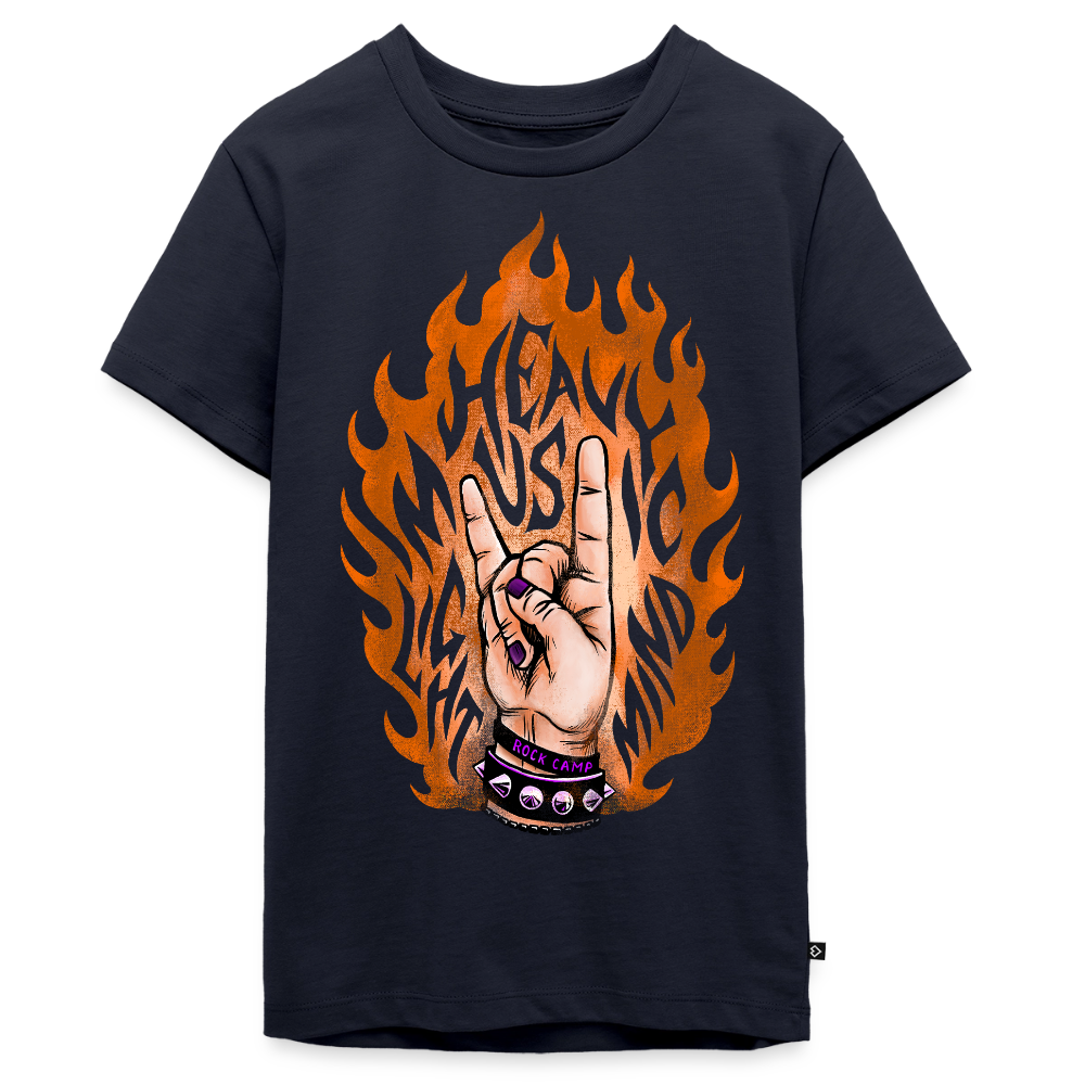 Fired up - Teinien premium t-paita - laivastonsininen