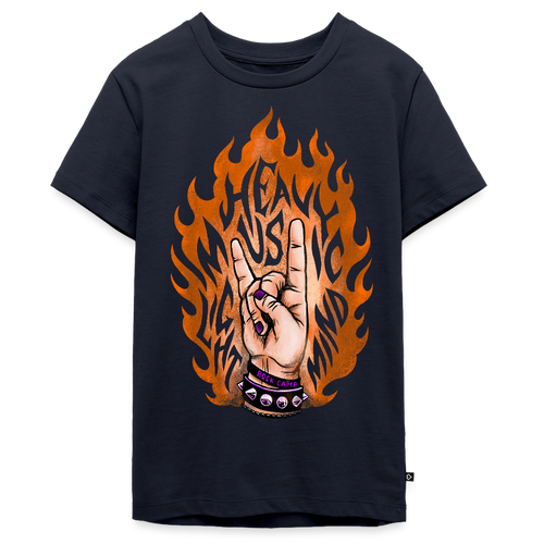 Fired up - Teinien premium t-paita - laivastonsininen