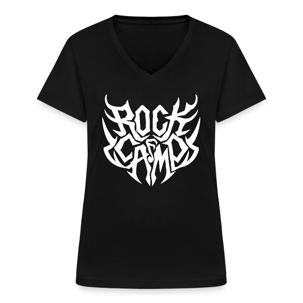 Millenium 2000 Klassinen naisten t-paita v-pääntiellä - musta