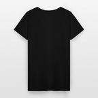 Fired Up Klassinen naisten t-paita v-pääntiellä - musta