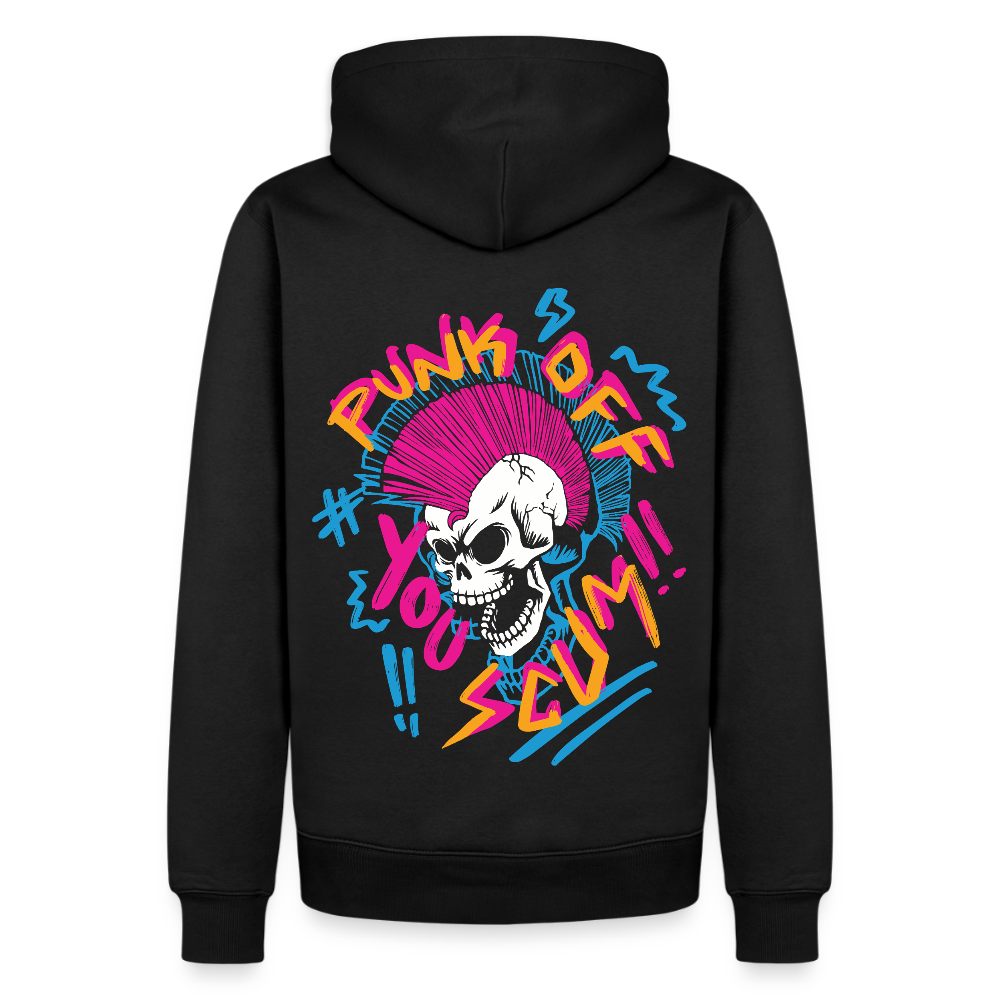 Punk off - Miesten premium-huppari - musta